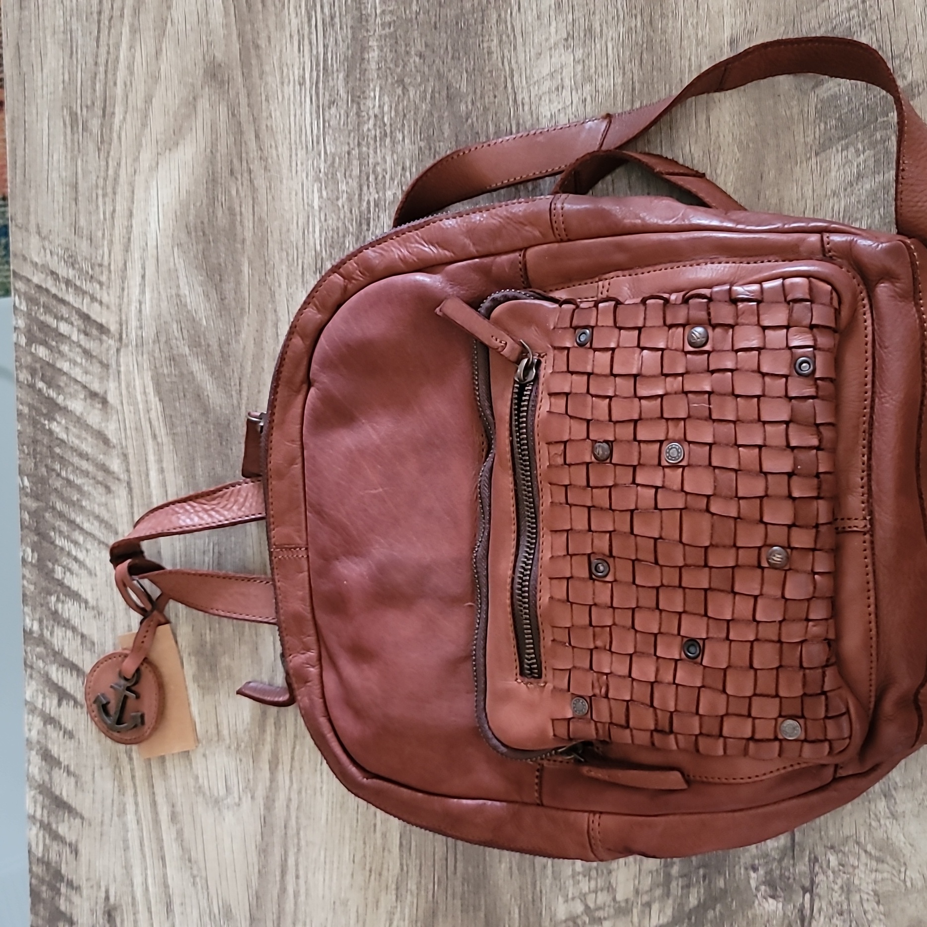 Brand New Harbour 2nd Brown Leather Backpack